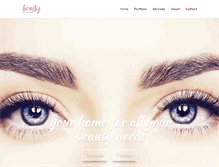 Tablet Screenshot of beautybylena.com